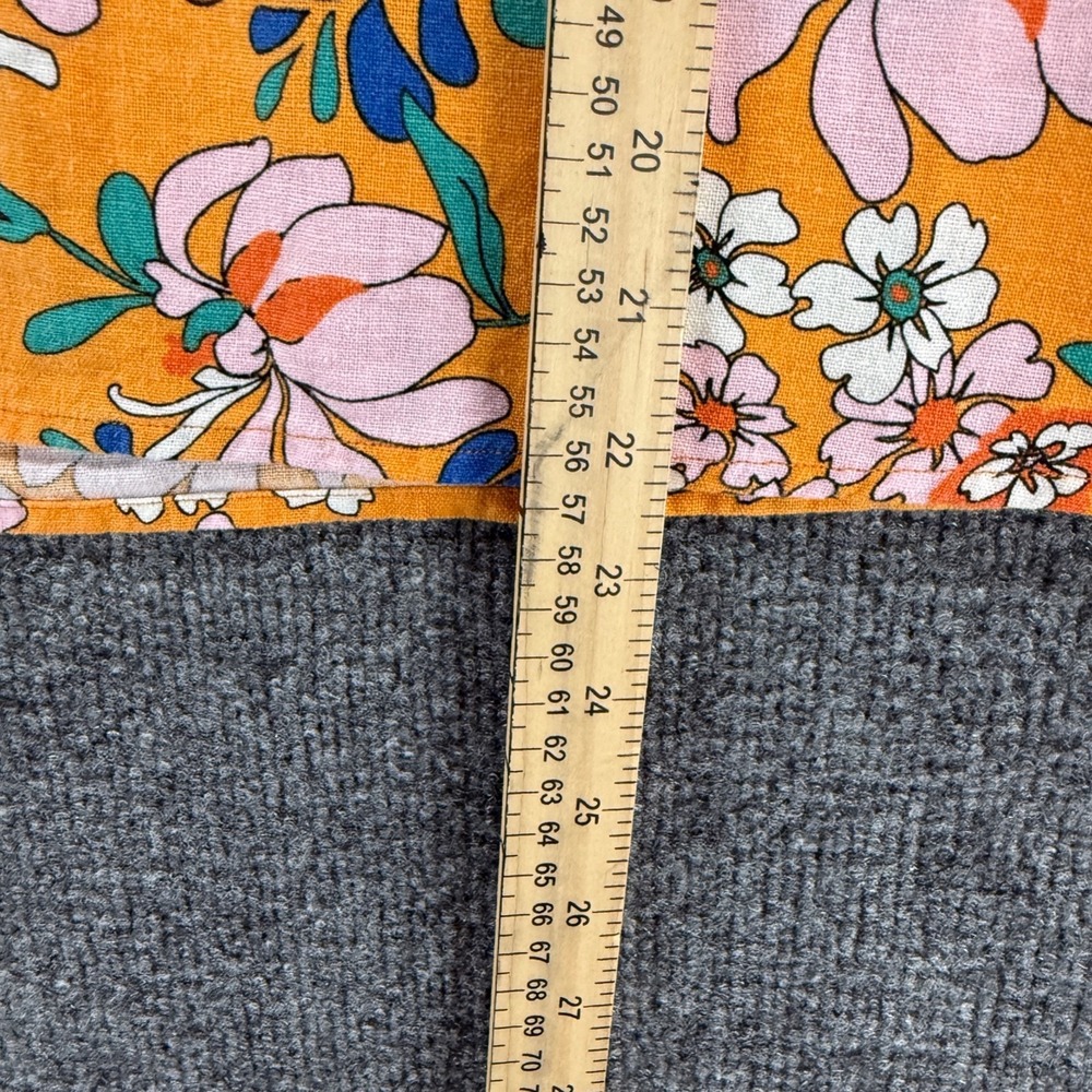 Marc New York Andrew Marc Top Womens XL Floral Linen Blend Garden Summer Resort - Picture 8 of 8